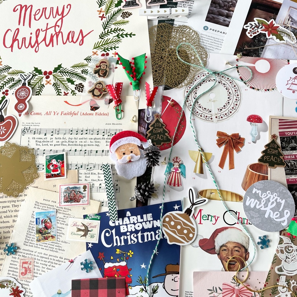 Christmas Junk Journal/Scrapbooking Ephemera Bundle #1